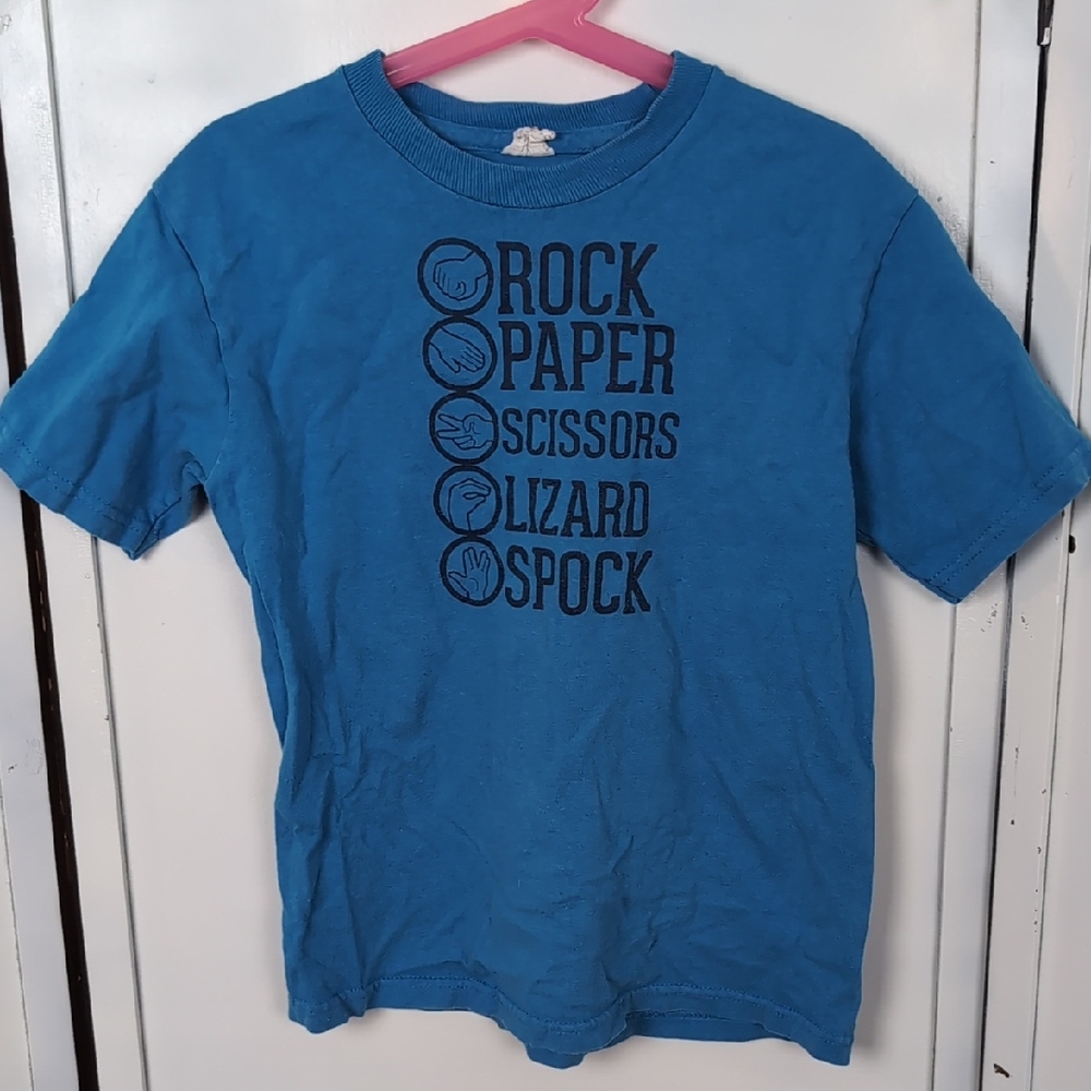 Delta Blue Rock Paper Scissors Kids Tee